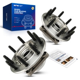 KAX 515086 Pair Front Wheel Hub Bearing Compatible with 2005 GMC Sierra 1500 6.0L,8 Lug W/ABS