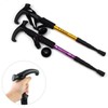 Trekking Hiking Camping Super Strong 4-Stage Climbing Stick cane red 5ea
