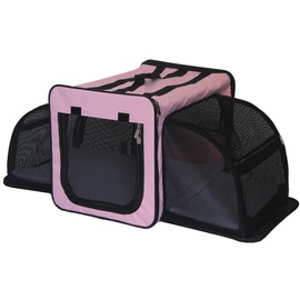 Pet Life ® Roomeo Folding Collapsible Airline Approved Pet Dog Carrier Crate