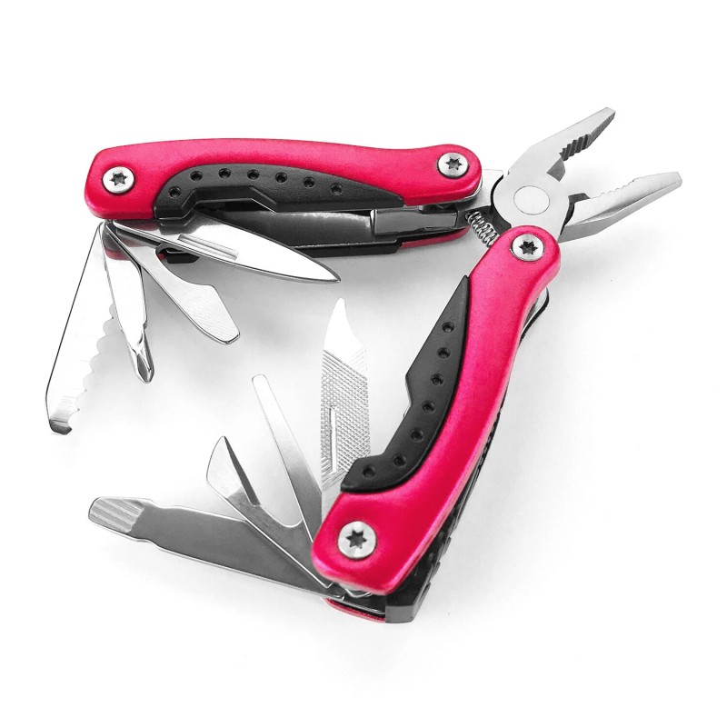 Humbee, 8 Function Multi-tool Red, Multi Function Pliers, Stainless steel