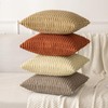MIULEE MIULEE Pack of 2 Corduroy Decorative Throw Pillow Covers