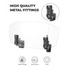 KEMIMOTO Motorcycle Windshield Upgraded Aluminum Metal Heightened Windshield Extension Spoiler
