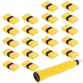 Hantox Grip Tape for Rackets, 20 Pieces, Anti-Slip, Shock Absorbent, Sweat Absorbent, Breathable, Perforated Grip, Replacement, Tennis, Golf, Badminton, Moist Grip