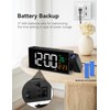 Netzu Projection Clock for Bedroom Ceiling, Alarm Clocks with 180°