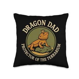 Bearded Dragon Life Reptile Parent Lizard Lover Exotic Pet Throw Pillow