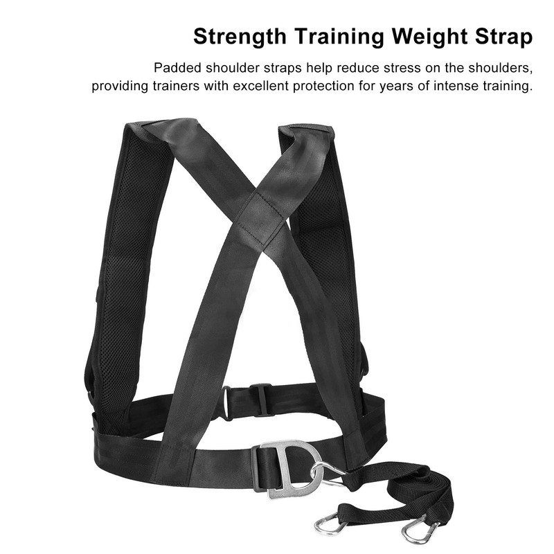 Sled Harness Tire Pulling Strap Resistance Strength Training Shoulder Strap