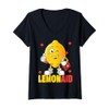 Womens Lemonaid Funny Medical First Aid Nurse Lemon Pun V-Neck