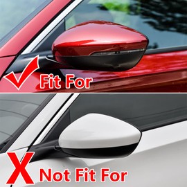 2pc Carbon Fiber Color Replacement Replace substitute displace Type Rearview Mirrors Cover Fit for Honda Accord 2018 2019 2020 2021 2022 2023 2024 2025