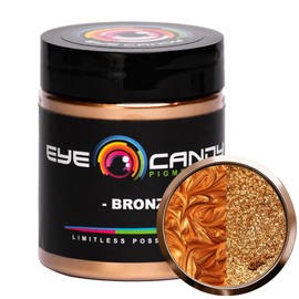 Eye Candy Premium Mica Powder Pigment "Bronze" (25g) Multipurpose DIY Arts and Crafts Additive | Woodworking, Epoxy, Resin, Natural Bath Bombs, Paint, Soap, Nail Polish, Lip Balm (Bronze, 25G)
