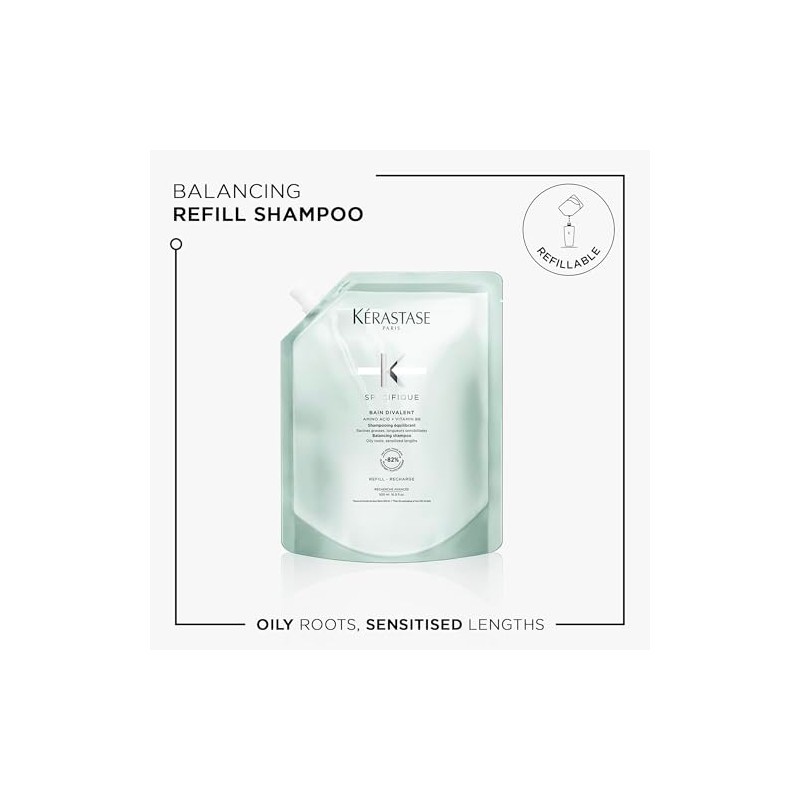 Kérastase Spécifique, Balancing & Clarifying Shampoo, Suitable for Oily Scalps