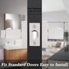 Probrico 2 Pack Square Door Lever Privacy Door Lock Handleset