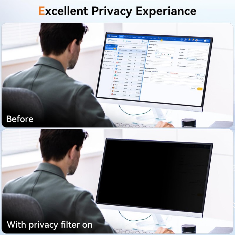 27 Inch Computer Privacy Screen for 16:9 Aspect Ratio Widescreen