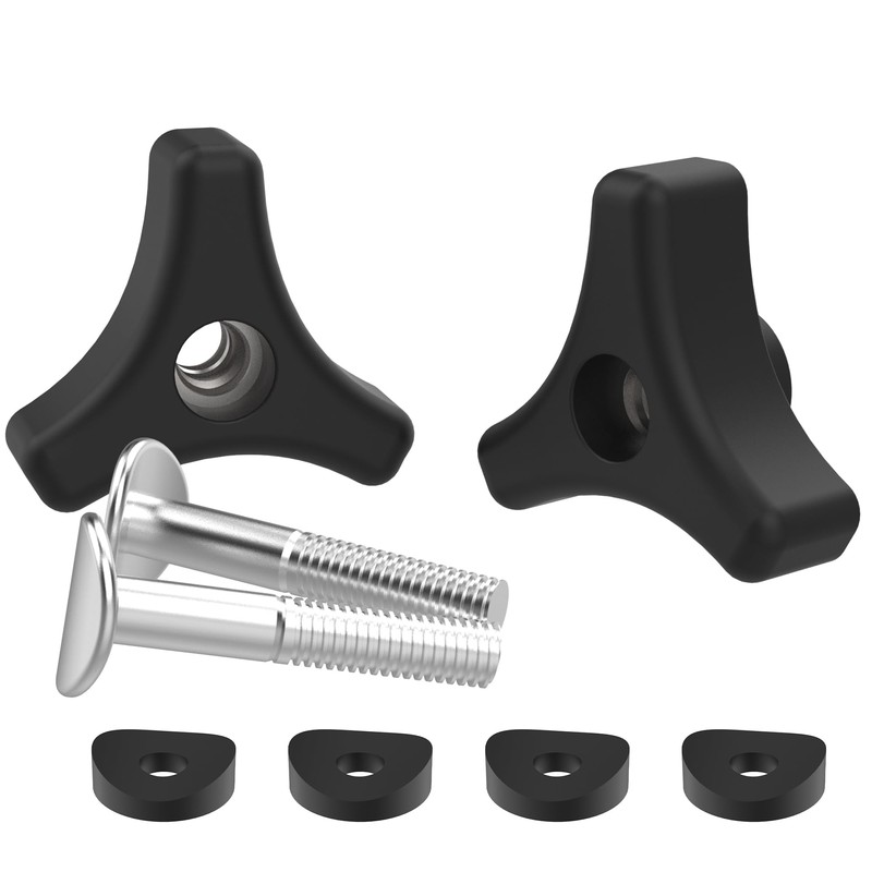 2-Pack Lawn Mower Handle Knob Nut Bolt Kit – Triangle