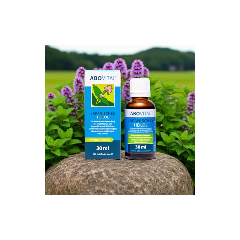 ABOVITAL Mint Oil Japanese Medicinal Plant Oil for Rubbing, Inhaling,