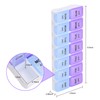 Twice a Day Detachable Weekly Pill Organizer with AM/PM Compartments