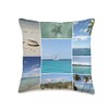 Isla Saona Caribbean Photo Collage by stine1 Throw Pillow