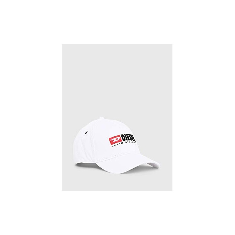 Diesel 00SIIQ0BAUI Men's Cap, Vintage Logo Cap, white