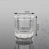 PandaSpa 2 Pieces Dappen Dish Crystal Bowl Glass Acrylic Nail