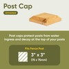 Timber Fence Post Cap | Fits 3x3" (75x75mm) Posts |