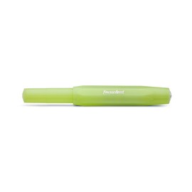 Kaweco FROSTED SPORT Gel/Ballpoint Pen Fine Lime I Pen Including 0.7 mm Rollerball Pen Refill in Sommery Design with Ceramic Ball I Premium Gel Roller 13 cm