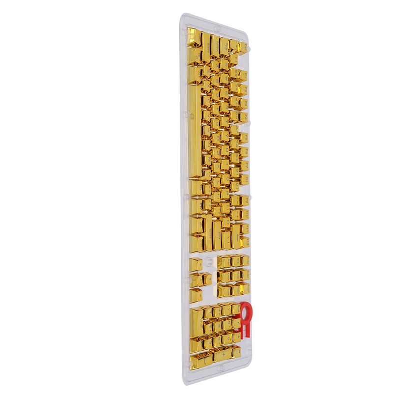 104Pcs Keycaps Metallic Durable Stable TwoTone Translucent Backlit Mechanical Keyboard