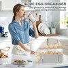 Egg Storage Fridge Holds 17 Pieces, Automatic Rolling Fridge Egg
