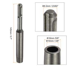 HARFINGTON Plus SDS Ground Rod Driver 23/64" for 3/8" Ground Rods Driver Adapter Bits for Rotary Hammer Drill Tool 5.7" Long