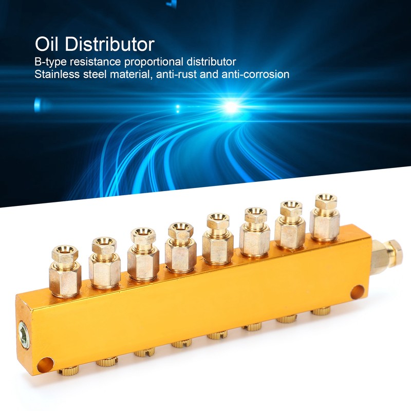 Oil Distributor Stainless Steel Adjustable Tubing Piston Separator B Type