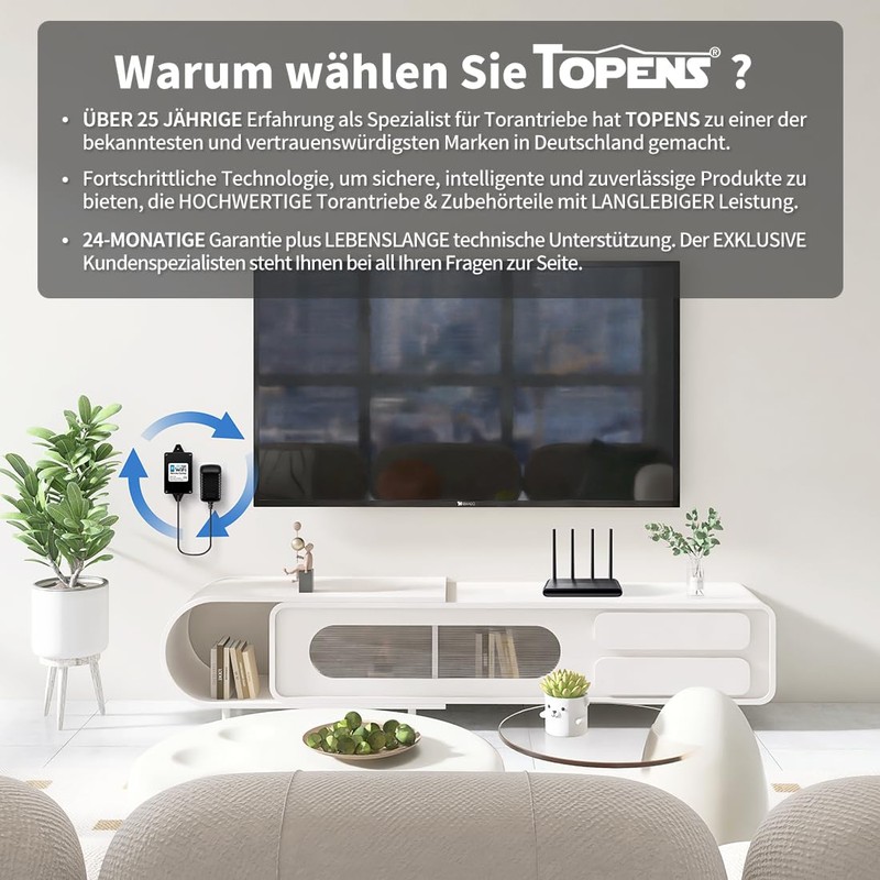 TOPENS TC196 Tuya WiFi Remote Control with Smartphone Access Control