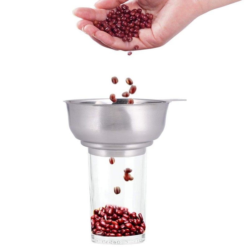 Cabilock Canning Funnel Stainless Steel Wide Mouth Kitchen Funnel with