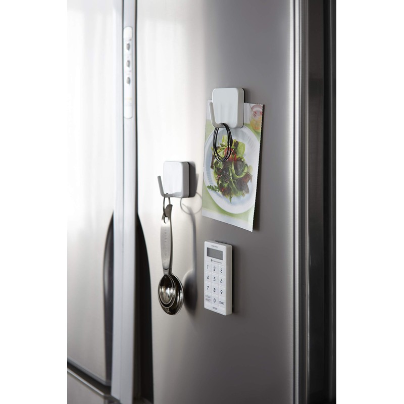 山崎実業 マグネットフック ホワイト 約W4.8×D3.3×H4.8cm タワー 2260