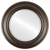 OVALCREST Round Beveled Wall Mirror for Home Decor - Lancaster