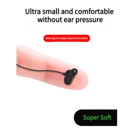 YUSONIC Sleep Earbuds, Sleep Earphones, Smallest Mini Tiny Soft Earbuds Noise Blocking for Side Sleeper, Snoring, Air Travel, Yoga, Relaxation,Work (USB c, Black)