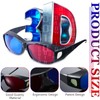 BBTO 2 Pieces 3D Movie Game Glasses Red Blue 3D