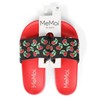 MeMoi Women's Cherries Lightweight Slides Red S