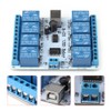TOPINCN 8-Kanal 12VDC Typ-B USB Relais Tafel Modul Regler zum