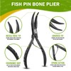 Fish Bone Pliers/Tweezers – Ergonomic Non-Slip Grip, Food-Grade Stainless Steel