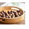 Serving Tray Bamboo Wood Color Round Tray For Water Tea