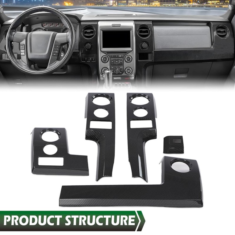 LQI Center Console Dashboard Panel Cover Trim Bezel, Compatible with