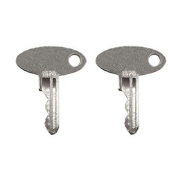 2 Pack Ignition Keys for Ford New Holland Massey Ferguson Perkins Sakai Shibaura Terramite Vermeer 1570 (2)
