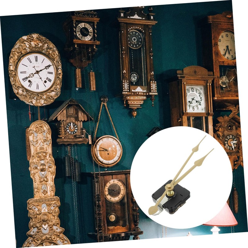 TEHAUX 1set Wall Clock Movement Mechanism Silent Clock Replacement Parts