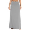 EXCHIC Women's Bohemian Style Print/Solid Elastic Waist Long Maxi Skirt