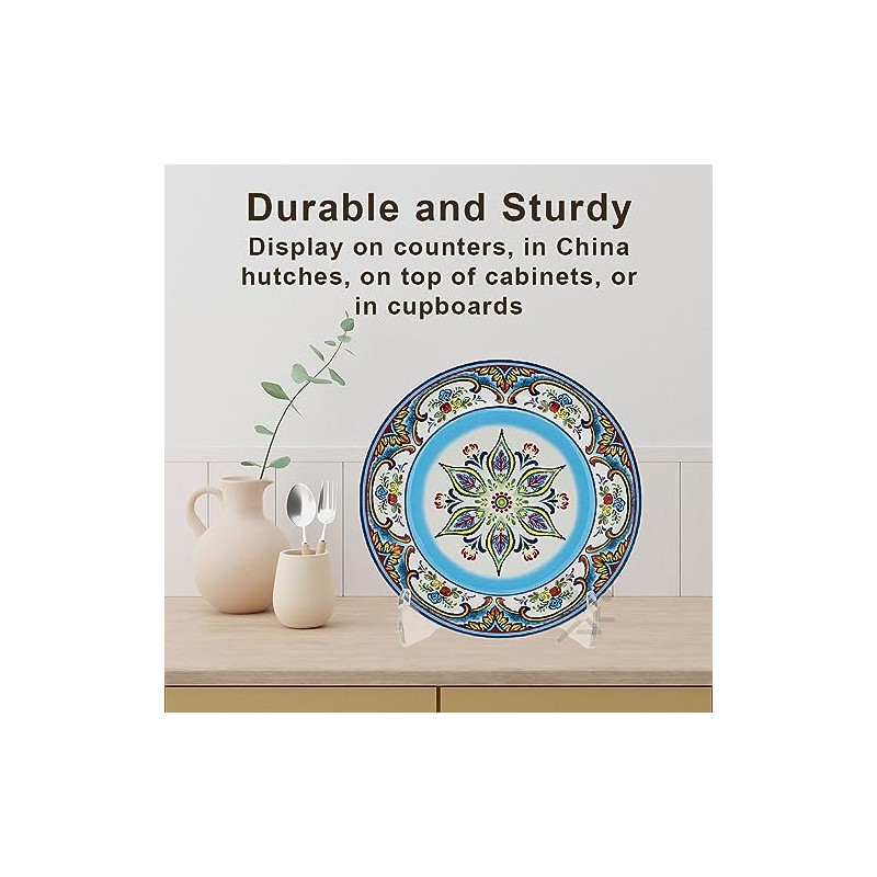 OnFireGuy Heavy Duty Plate Display Stand | 9-inch Clear Acrylic