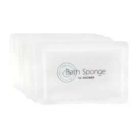 Travel Disposable Single Use Shower Bathing Wipes Bath Loofahs Wash Sponges, Soothe Skin Scrubber Bathing Accessories, Easy to Carry (10Pack)