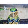 VOANZO Retro Creative Metal Toothpick Holder Flower Pattern Egg Shape