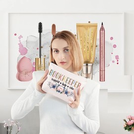 LEVLO Bookkeeper Cosmetic Make Up Bag Accountant Gift Bookkeeper Support Help Care Makeup Zipper Pouch Bag For Women Girls, Bookkeeper