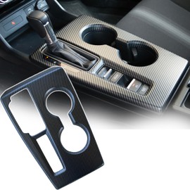Carbon Fiber(Matte) Gear Shift & Cup Holder Panel Cover for 2022–2025 Honda Civic (11th Gen) – ABS Interior Trim for Automatic Models