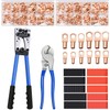 Battery Cable Wire Lug Crimping Tool Kit with 340pcs Copper