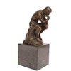 Toperkin Classical Rodin Statue Thinker Bronze Sculpture Home Decor Art