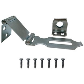 GRAINGER APPROVED  Double Hinge Safety Hasp,Steel,3" L 4PE46 PK 5